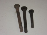 Lot of 3 vintage railroad spikes