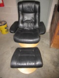 swivel chair with footstool