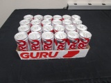 24 pack of 8.4 oz Guru Energy drinks