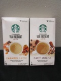 Lot of 2, Star Bucks 5 Packs Caramel Latte