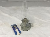 Vintage Kerosene/Oil Hurricane Lamp Clear Glass