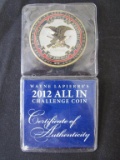 2012 All In Challenge Coin with COA