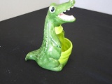 Glass Alligator Pencil Holder Desk Topper