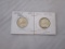 Lot of 2, Washington Silver Quarters 1952D, 1951