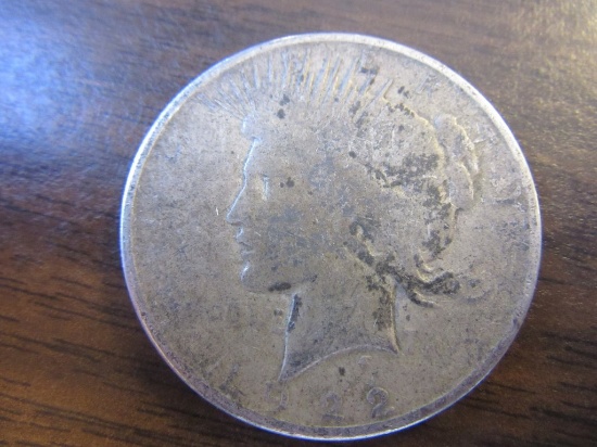 1922 Liberty Peace Dollar Denver Mint