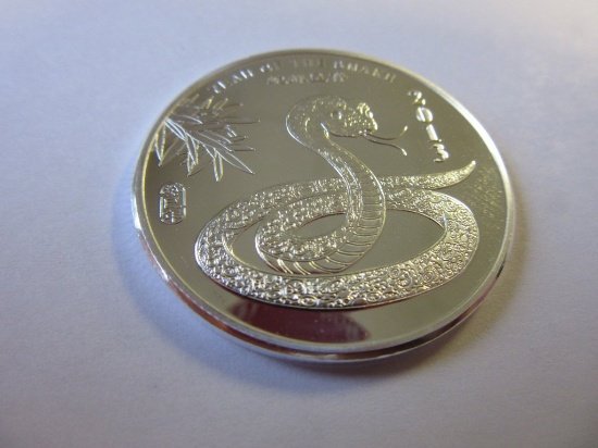 .5 oz Silver Round 2013 Year of the Snake