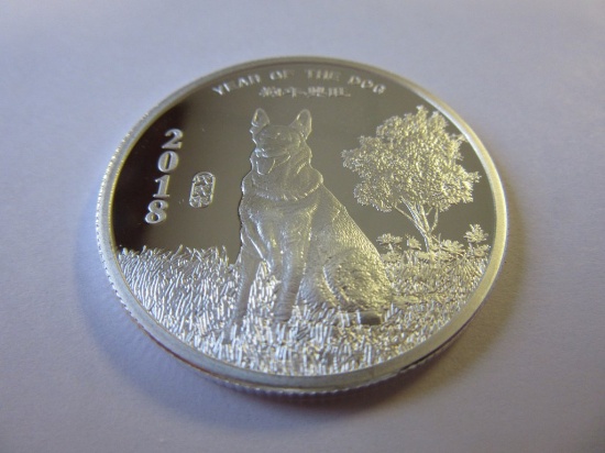 .5 oz silver round 2018 Year of the Dog