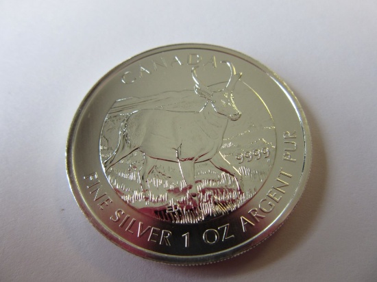 2013 Canada Wildlife 1 oz silver coin Antelope