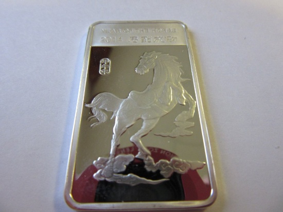 .5 oz silver bar 2014 Year of the Horse
