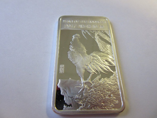 .5 oz silver bar 2017 Year of the Rooster