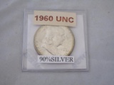 1960 Ben Franklin Silver Half Dollar