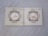 Lot of 2, Washington Silver Quarters 1962P