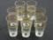 Lot of 8 Vintage Gold Rim Patterned Glasses