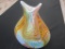 Beautiful 12.5 inch Murano Like Glass Swirl Vase