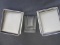 Lot of 2 Grey Leather Wallets NIB & 1 Money Clip