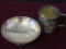 Lot of 2 Silver Plate Baby Cup and Bowl