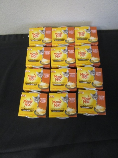 24 Packs of Meow Mix Simple Servings Chicken