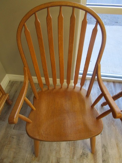 Wood 41 inch by 22 inch Straight Leg Chair