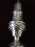 Ornate Silver Plate 9 inch Salt & Pepper Shaker