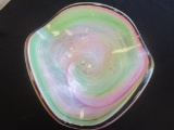 Beautiful 9.5 inch Murano Glass Bowl Made in Italy