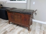 VTG 30's Hamilton MGF Co. mahogany med. exam Table