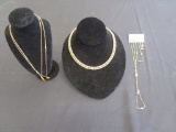 Lot of 6 Gold Tone Jewelry