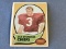 1970 Topps Football Card # 25 Jan Stenerud Rookie