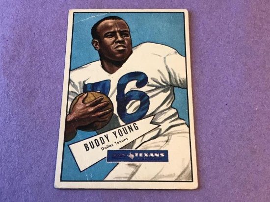 1952 Bowman Football Large #104 BUDDY YOUNG