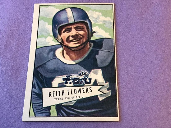 1952 Bowman Football Large #115 KEITH FLOWERS