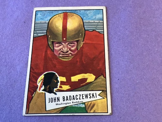 1952 Bowman Football Large #112 JOHN BADACZEWSKI