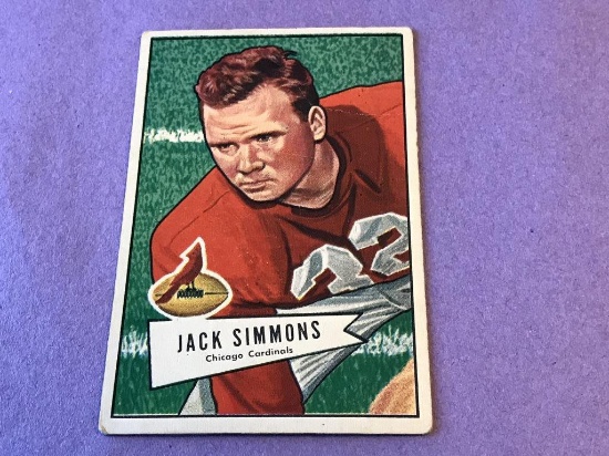 1952 Bowman Football Large #110 JACK SIMMONS