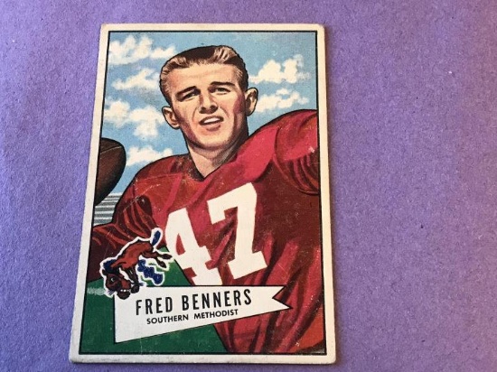 1952 Bowman Football Large #93 FRED BENNERS