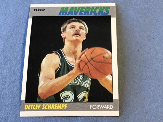 1987 Fleer Basketball #97 Detlef Schrempf Rookie