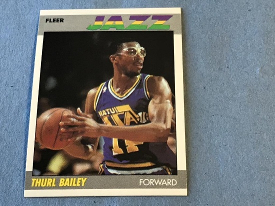 1987 Fleer #6 Thurl Bailey Utah Jazz