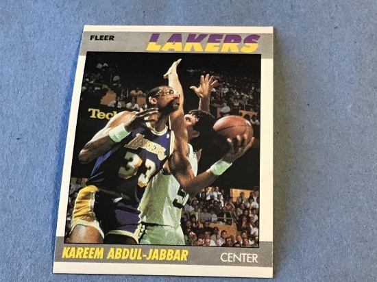 1987 Fleer #1 Kareem Abdul-Jabbar Lakers