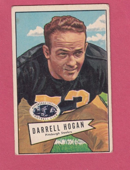 1952 BOWMAN FOOTBALL LARGE #118 DARRELL HOGAN SP
