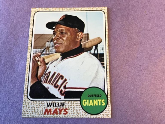 1968 Topps Baseball #50 Willie Mays, Giants
