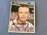 1967 Topps #166 ED MATHEWS Houston Astros