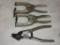 Lot of 2 Clamps and  a Shears Cutter