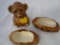 Vintage lot of 3 a Bear Honey Pot & 2 Potato's