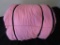 Pink single sleeping bag with zipper