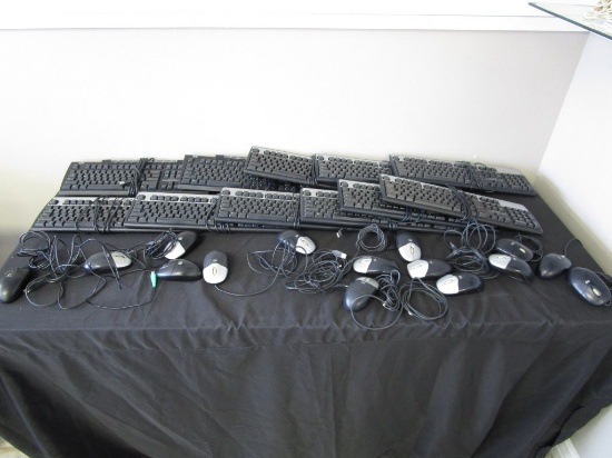 Lot of 12 Keyboard and 16 Mice