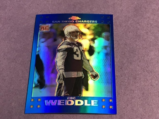 2007 Topps Chrome Blue Refractors Eric Weddle RC