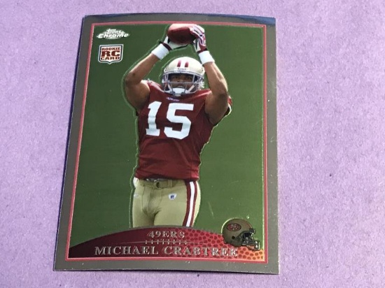 2009 Topps Chrome Michael Crabtree RC Rookie Card