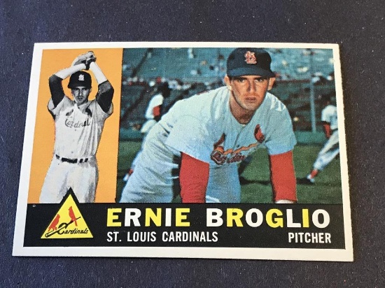 #16 ERNIE BROGLIO 1960 Topps Baseball Card