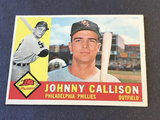 #17 JOHNNY CALLISON 1960 Topps Baseball Card