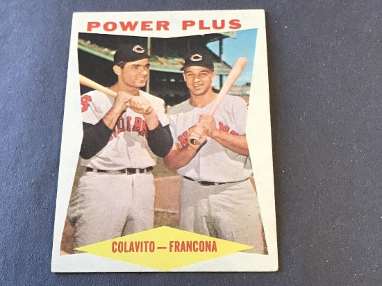 #260 COLAVITO/FRANCONA 1960 Topps Baseball Card