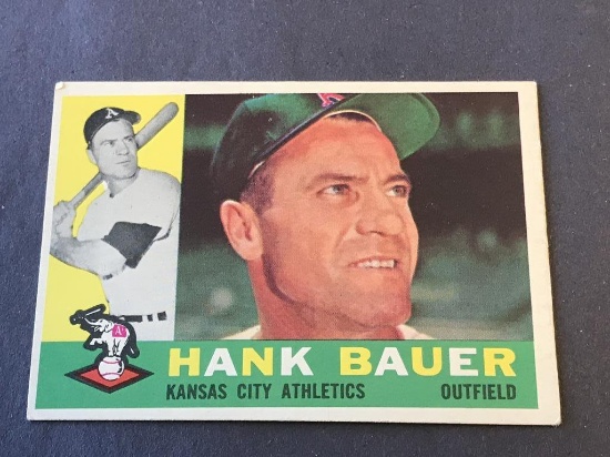 #262 HANK BAUER 1960 Topps Baseball Card