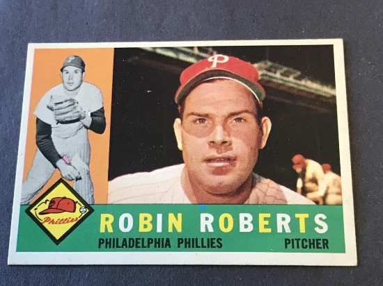 #264 ROBIN ROBERTS (HOF) 1960 Topps Baseball Card