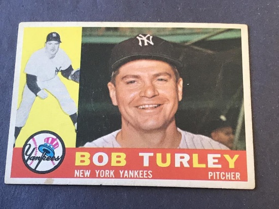 #270 BOB TURLEY 1960 Topps Baseball Card